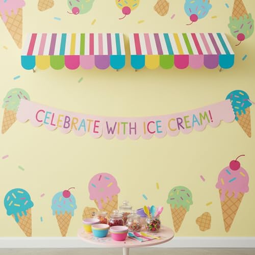 Image of Tallew 4 Pcs 3D Circus Awning Wall Decoration Farmers Market Party Decorations Carnival Awning for Halloween Carnival Theme Party Classroom Decorations(Candy Color)