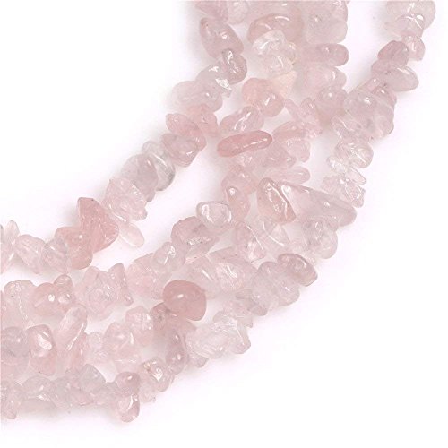 Image of 5-8mm Rose Quartz Chips Natural Chip Stone Beads for Jewelry Making