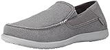 crocs Men's Santa Cruz 2 Luxe M Slip-On Loafer, Charcoal/Light Grey, 10 D(M) US