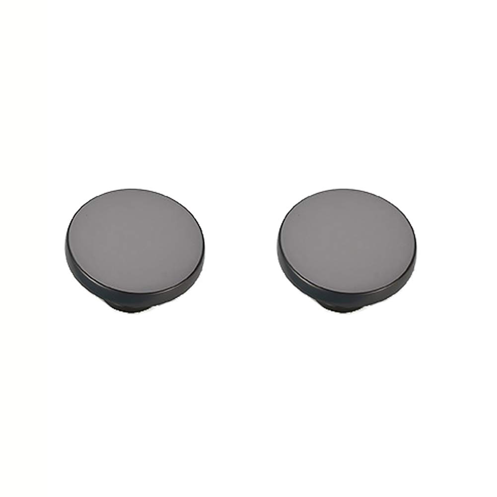 BOZONLI Drawer Knobs, Grey Kitchen Door Handles Drawer Pulls Cupboard Knobs Cabinet Handles (φ35mm, 2 Pack)