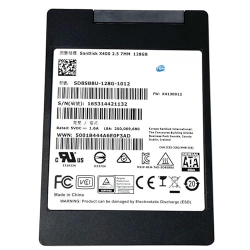 SIMPLETEK - X400 2.5 SATA III 128GB Internal SSD | SLC TLC Flash Memory Solid State Drive (SD8SB8U-128G) (Refurbished)