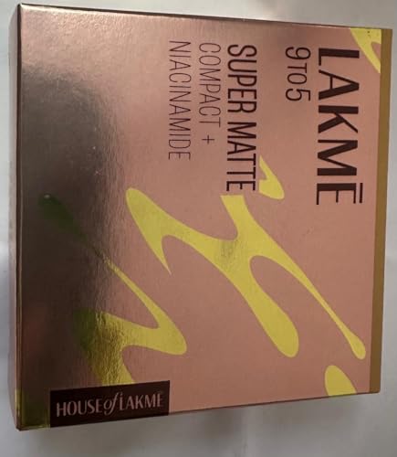 Image of LAKME 9TO5 SUPER MATTE COMPACT+ NIACINAMIDE (8G) APRICOAT