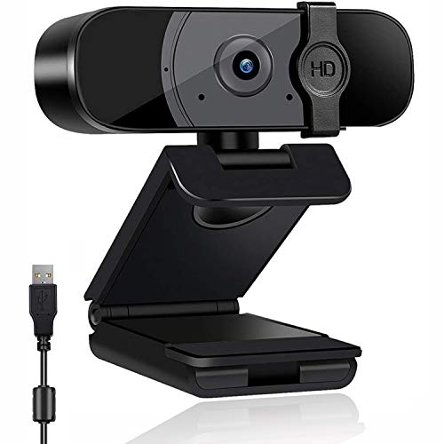 Webcam with Dual Microphones and Privacy Cover, 2K 4MP 1440P HD Web Camera PS Computer Webcam USB Plug and Play Wide Screen Web Cam for Live Streaming, Conference, Gaming, Online Course