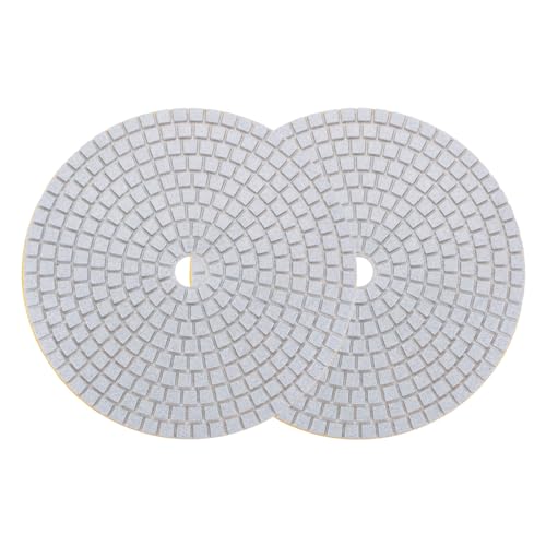 uxcell Diamond Polishing Pad 7-Inch 150 Grits Wet/Dry Grinding for Stone Concrete Marble Countertop Floor 2pcs