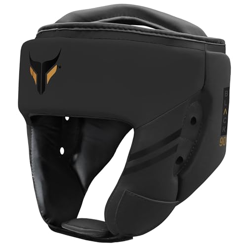 Mytra Fusion Boxing Headgear - Sparring Gear with Adjustable Strap MMA, Muay Thai, Kickboxing, Martial Arts, Karate, Head Gear (Black, M) - Thumbnail 6