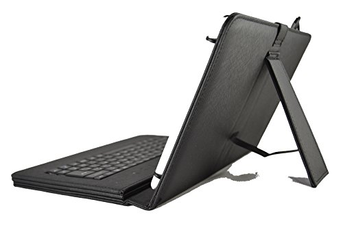 theoutlettablet® Etui na tablet Approx Cheesecake XL 10.1" z wyjmowaną klawiaturą w języku hiszpańskim (w zestawie litera Ñ) - kolor czarny