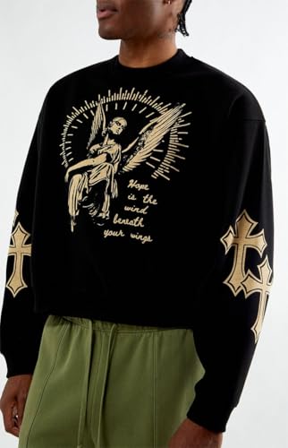 PacSun Men's Hope Cropped Crew Neck Sweatshirt3