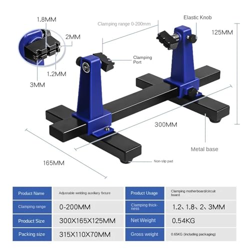 Support de soudure pour circuit imprimé avec base de serrage 40cm - 6
