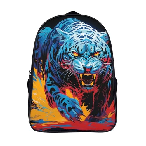 Mochila escolar de leopardo con espalda respirable para evitar sudor en niños