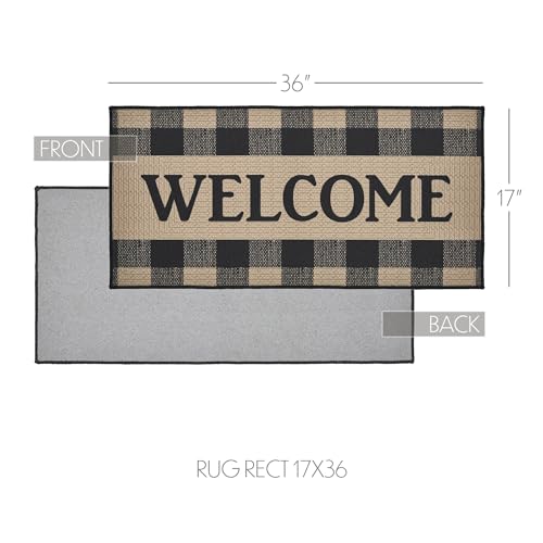 Tapete decorativo rectangular 17x36 pulgadas VHC Brands miniatura 2