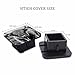 Beabes Highland Cow Car Rear Hitch Covers Animal Black White Highland Cattle Hairy Square Trailer Hitch Cover Tube Plug Insert, 2