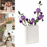 Durable : Le vase blanc en forme de livre est doté d'une finition émaillée à haute température qui améliore sa durabilité, le rendant résistant à l'eau et facile à nettoyer.