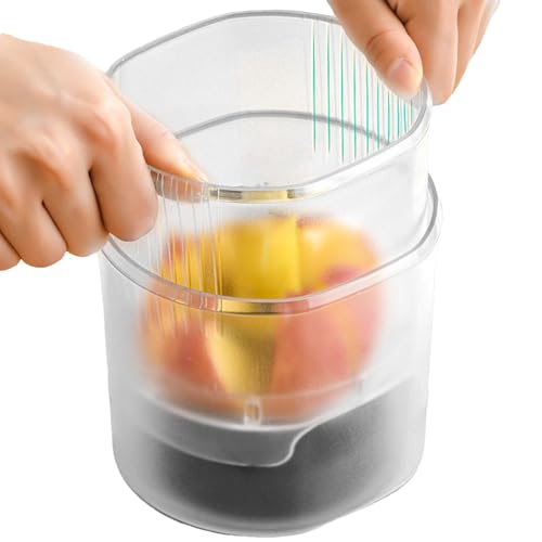 Affettatrice per frutta portatile, tagliafrutta,Taglierina per frutta in acciaio inossidabile | Strumento per affettare antiscivolo per, fragola, frutta e mango