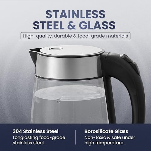 Elite Gourmet EKT-602 Electric Glass Kettle - Thumbnail 5