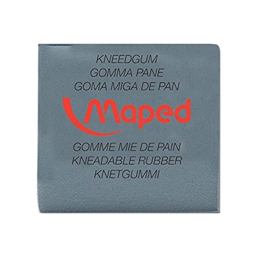 Lot de 18 Gomme pour le gommage du fusain et de la craie MAPED MIE DE PAIN