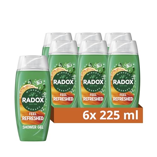 Radox Feel Refreshed Shower Gel, 225ml (6-Pack)