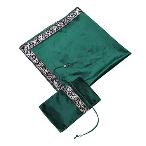 Nappe en velours divination Ciieeo tapis de tarot propre sans poils avec son rangement