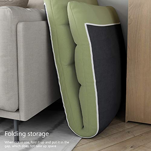 Chaise de sol réglable verte avec coussin de taille amovible