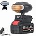 Battery Operated Heater, Battery Powered Heater with Anti Tilt Design, Rechargeable Heaters for Camping, Tent, Tricycles, Office, Car, Golf Cart, Car Window Defogger Long Lasting Quiet (1set)