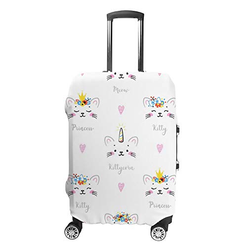 Housse de Bagage Couronne Florale : Protection de Valise Extensible en Tissu Lavable