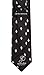Scott Allan Black Fleur de Lis Tie For Men | Classic Woven Jacquard Black Pattern Neck Tie Formal | Corbatas para Hombres Elegantes Negra
