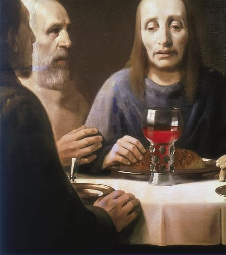 Tableau la Cène de Jan Vermeer peinture toile affiches d'art 60x90cm
