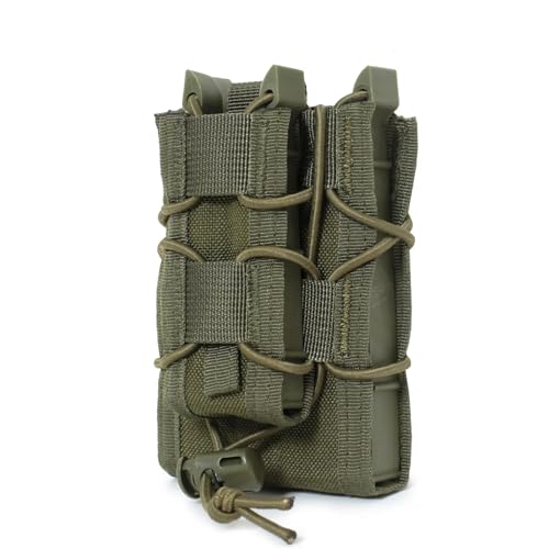 Pochette d'étui Molle mag double noire 9mm avec rétention ajustable - 6
