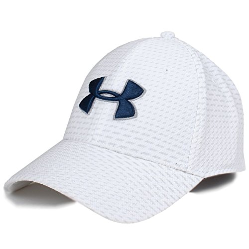 Under Armour UA Printed Blitzing 3.0 Stretch Fit Cap L/XL White