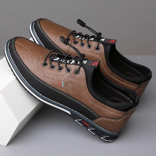Image of Men's Oxford Business Casual Shoes Office Loafers Dress Comfort Driving Shoes
