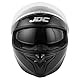 JDC Motorradhelm Full Face - Einziehbares Doppelvisier ECE 22.06 - Sabre - Schwarz - M