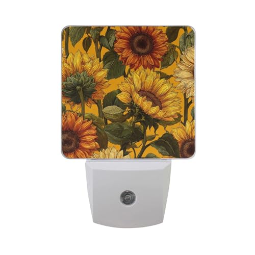 Luz nocturna sensor girasol blanca miniatura 7
