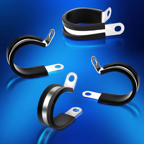 Abrazadera Aislada de Acero Inoxidable y goma EPDM: clips de sujeción de alta resistencia 4
