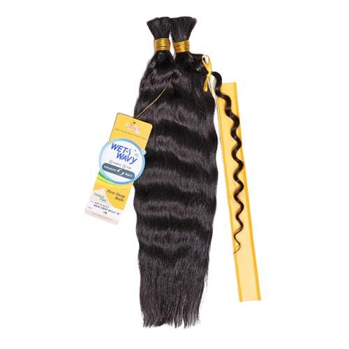 Janet Collection Human Hair Braids Wet n Wavy New...