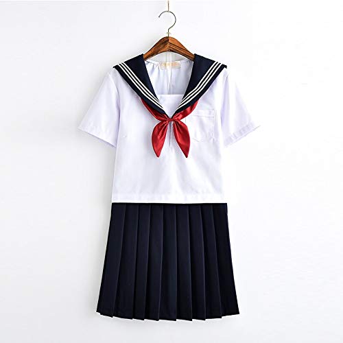 Amazon.co.jp: ZLININ JK制服 セーラー服 女の子アニメCOSセーラー紺
