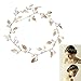 Rokoo Accesorios de pelo boda nupcial diadema imitación perla hojas diadema mujeres...