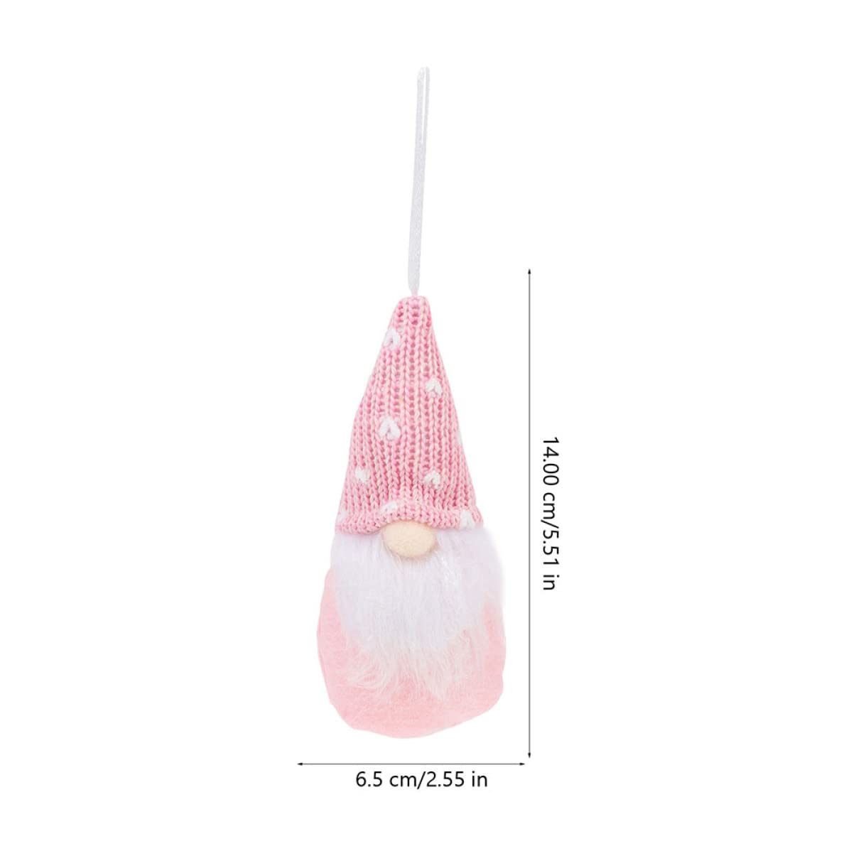 Ciieeo STK Weihnachtspuppe Weihnachtsbaum-anhänger Weihnachtszwerg-anhänger Plüsch-wichtel- Weihnachtsbaum Hängendes Schild Kleine Wichtelfiguren Zwergpuppe Rosa Stoff