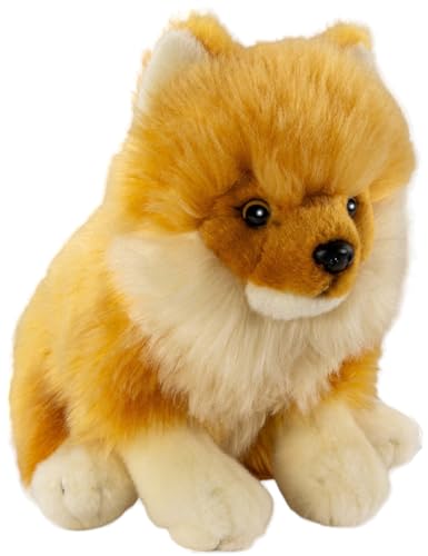 Carl Dick Zwergspitz, Pomeranian Hund sitzend, Hund, Plüschtier, Kuscheltier, ca. 25cm 3557