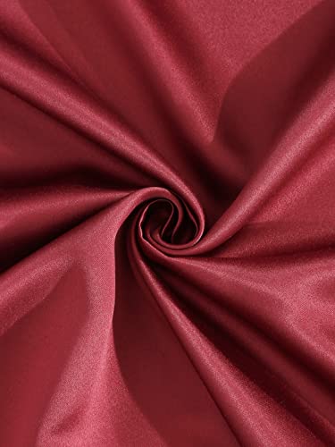 Image of Home Sizzler 1 Piece Solid Blackout Eyelet Polyester Window Curtain - 5 Feet, Maroon