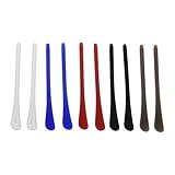BCP 5pairs Silicone Eyeglass End Tips Ear Sock Pieces Tube Replacement for Thin Metal Eyeglass Legs