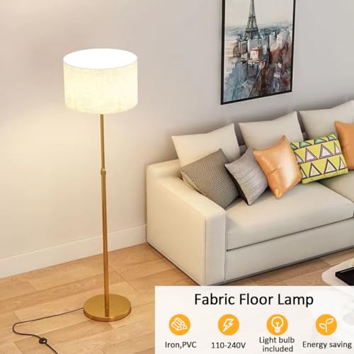 Lámpara de pie con protección para los ojos y luz de poste alto regulable 2