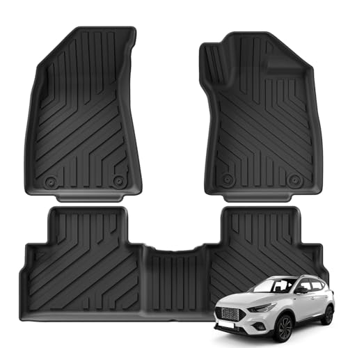 for MG ZS EV 2022-2026 TPE Floor Mats All-Weather 3D Custom Fit Black