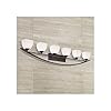Franklin Iron Works Jenisen Arch Industrial Modern Wall Light Bronze Hardwired 62 3/4″ 6-Light Fixture White Glass Shade for Bedroom Bedside Bathroom Vanity Living Room Hallway Dining House Home