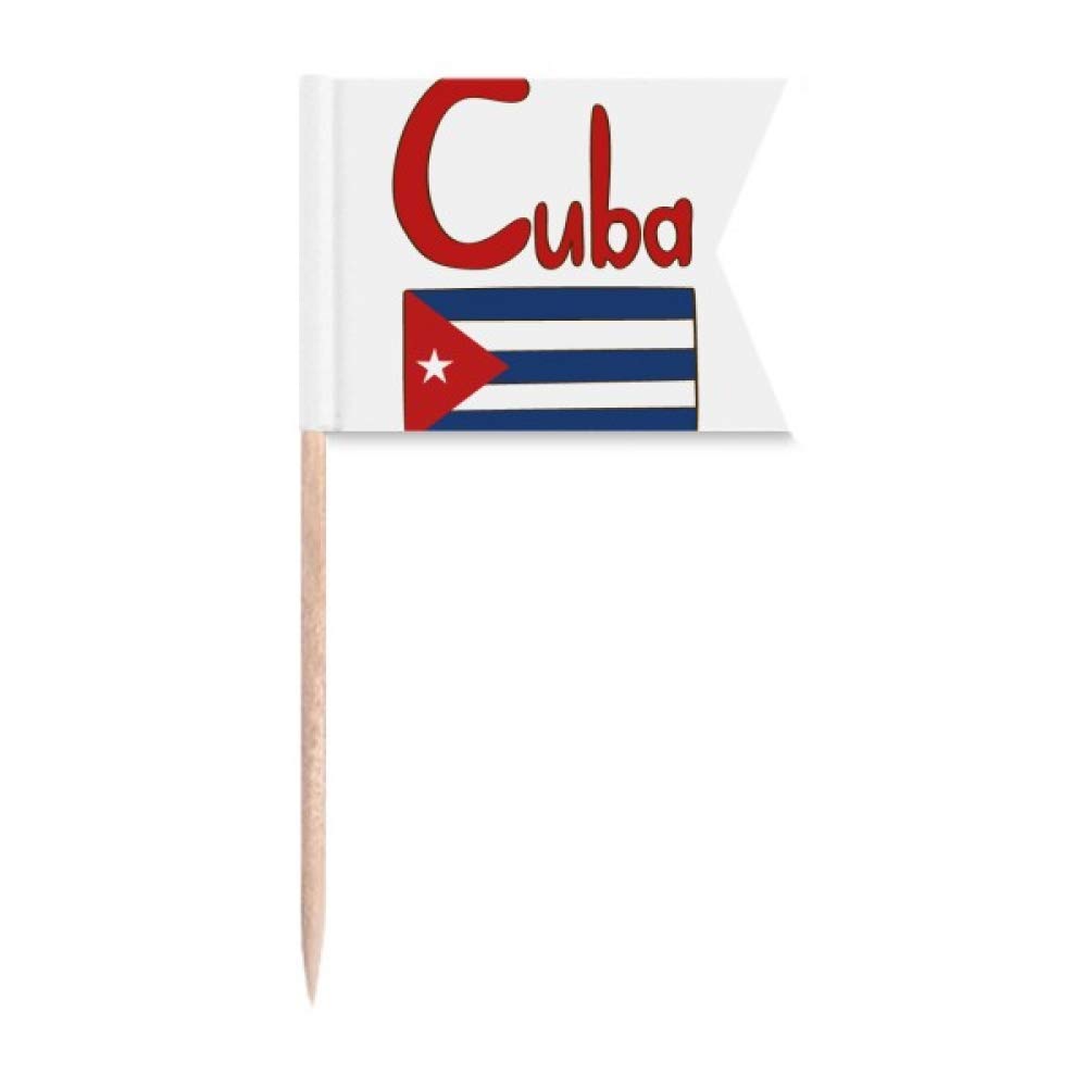 Drapeau Cuba gâteau marqueur de fromage pour déco de buffet net