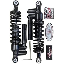 DIAMOND+ 320-330mm 12.5"-13" Adjustable Rear Shocks with Reservoirs - CT70 DT100 CX500 CB250 + More! for Honda
