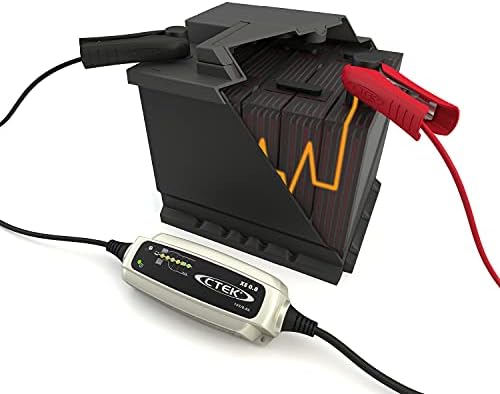 CTEK XS 0.8 Battery Charger 12V, Battery Tender Charger, Smart Battery Charger Motorcycle, ATV, JetSki, Watercraft, Lawn Mower, Battery Maintainer, Trickle Charger, Desulfation Mode (UK Model)