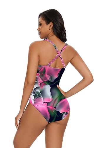 Aqua Regina Plus Size Swimsuit for Women One Piece Bathing Suit Ruched Tummy Control Adjustable Swimwear4