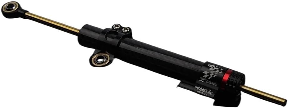Motorcycle Adjustable Damper Steering Stabiliz 252mm 342mm Steering Stabilizer Fit for Kawasaki Fit for Yamahaa Carbon Fiber Pattern Pattern Texture(Color:Black-258mm)