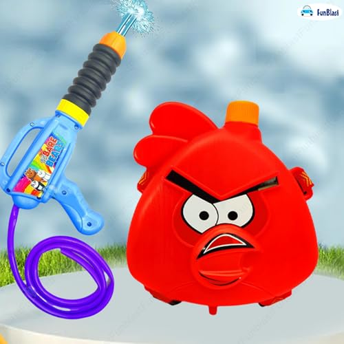 Image of FunBlast Holi Pichkari High Pressure Water Gun Toy for Kids with Tank Water, Pichkari Water Gun, Pichkari for Kids, Holi Gun, Tank Capacity - 1 L, Made in India Pichkari Toys, Best Gift