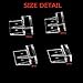 Haulonda 4pcs Clear Color Acrylic Aquarium Fish Tank Glass Cover Clip Support Holder (12mm)