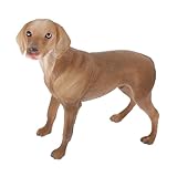 LIFKOME Chien de Compagnie simulé modèle de Braque de Weimar Figurine de Chien Jouets pour Chiots et Chiens pour Enfants Petits Jouets pour Chiens Statue de Chien décorative décor de Chien